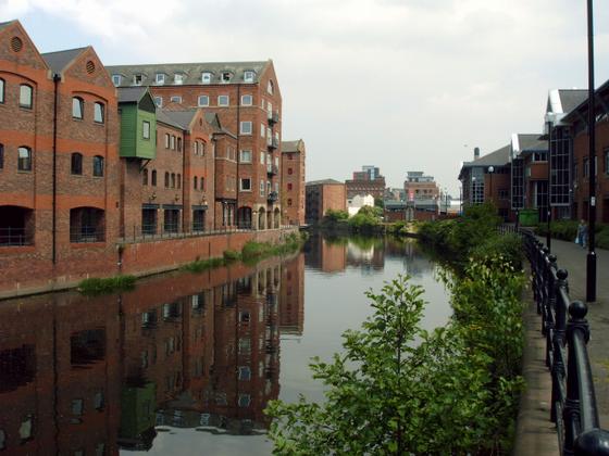 Riverside scene Leeds